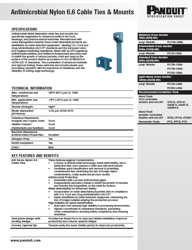 AMMD Spec Sheet