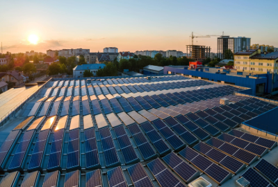 Solar Panels on a roof